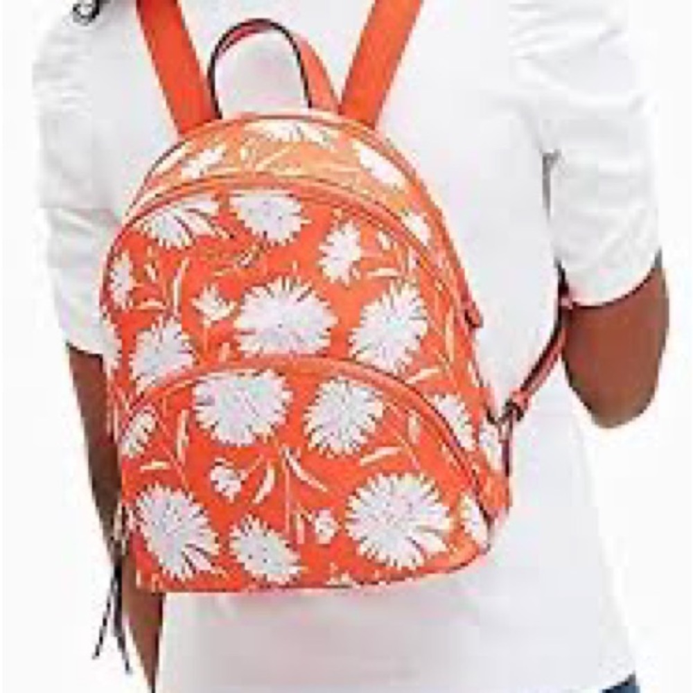 Kate Spade Karissa Wild Bloom Orange backpack NWT